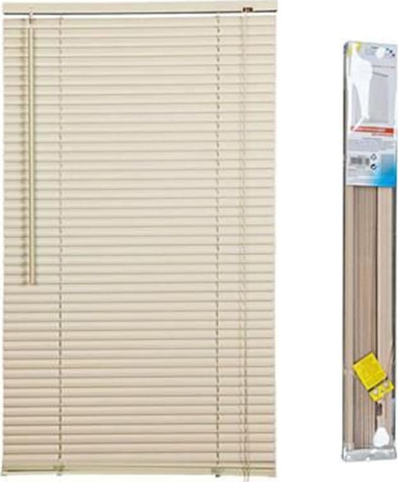 TENDA VENEZIANA BEIGE IN PVC 60X160CM PER PORTAFINESTRA FINESTRA PARASOLE TPL35 037840 - 3