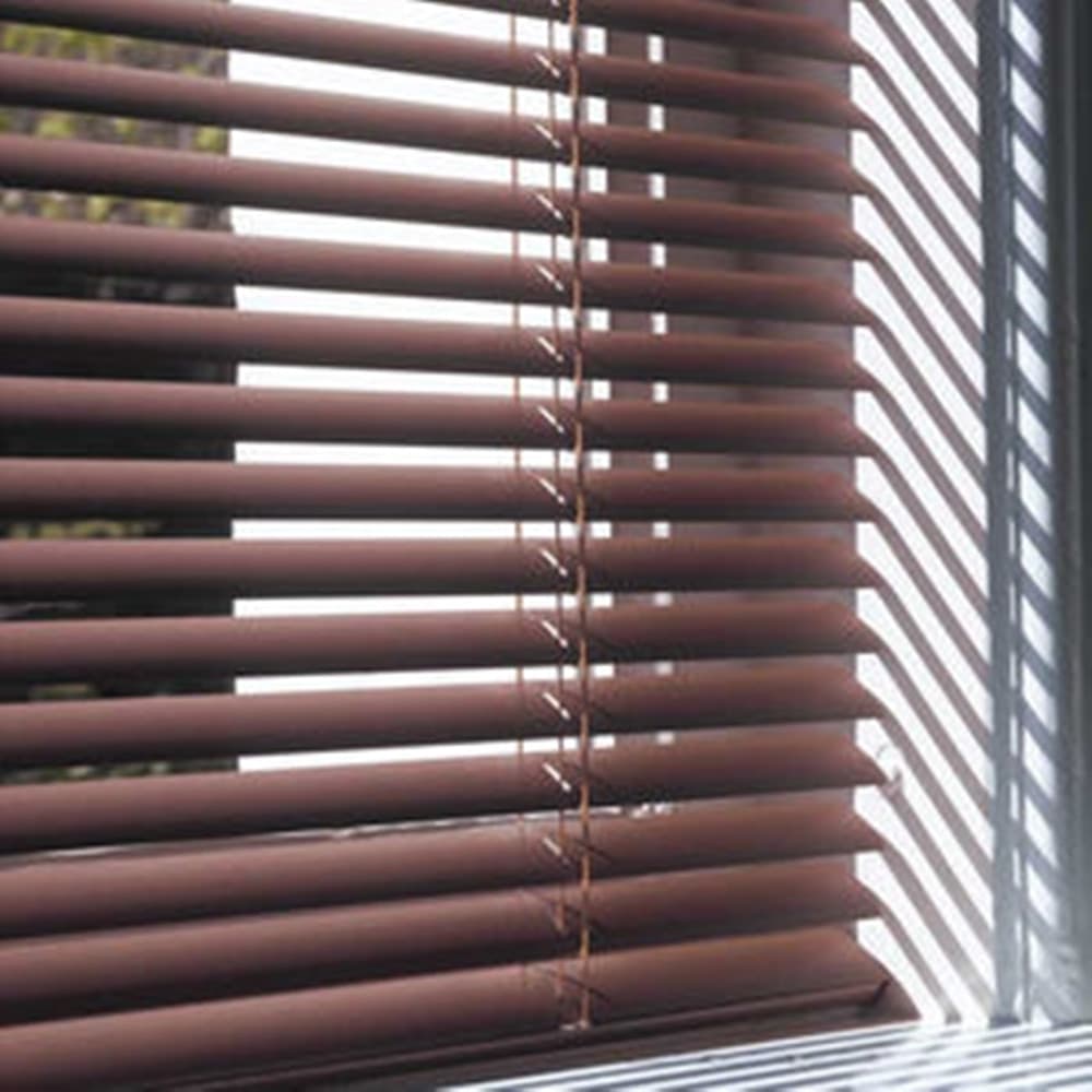 TENDA VENEZIANA MARRONE IN PVC 80X160CM PER PORTAFINESTRA FINESTRA PARASOLE TPL57 605476A - 3