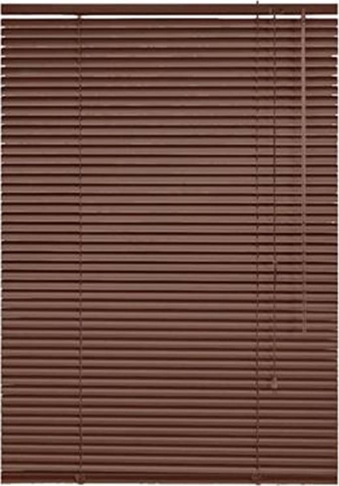 TENDA VENEZIANA MARRONE IN PVC 80X160CM PER PORTAFINESTRA FINESTRA PARASOLE TPL57 605476A - 5