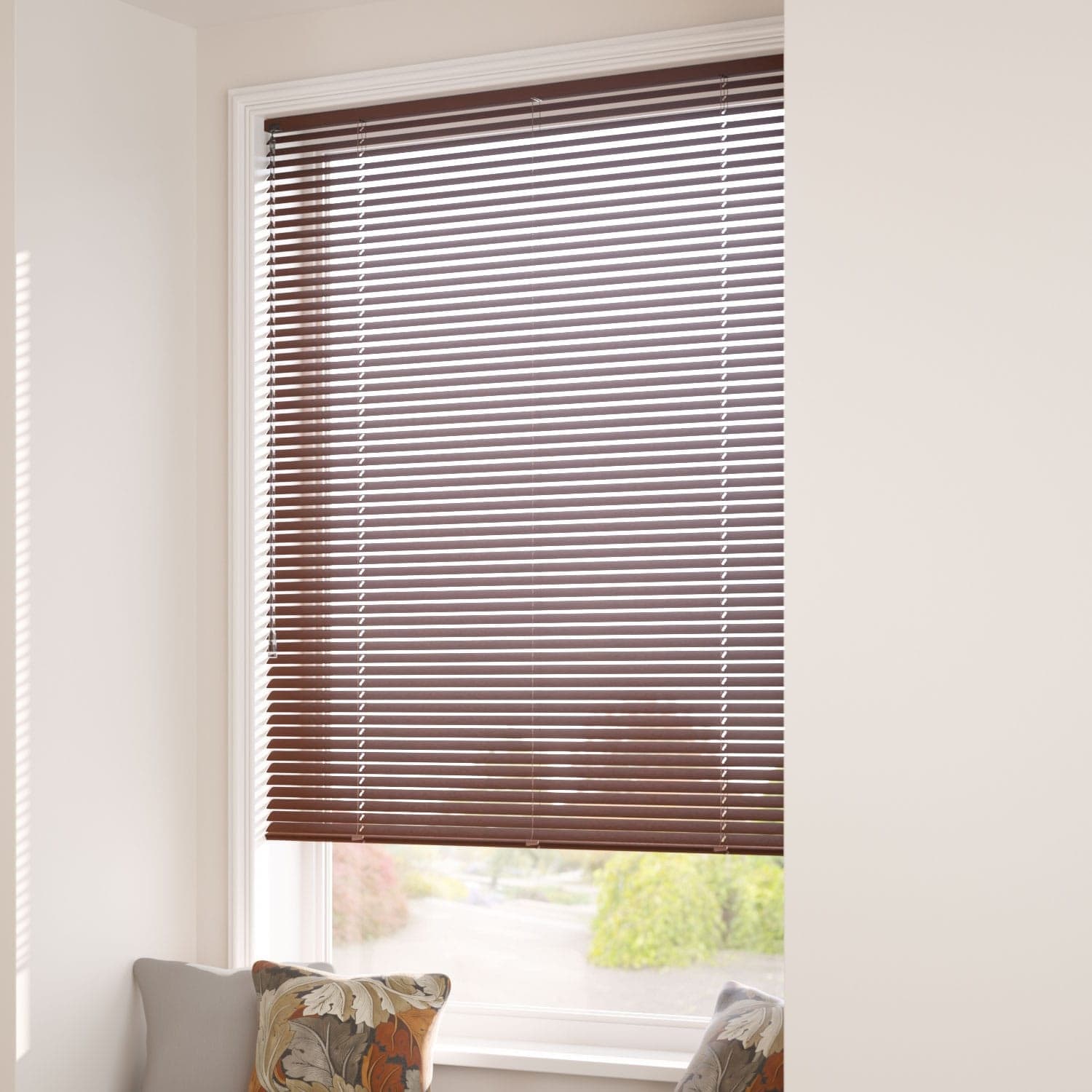 TENDA VENEZIANA MARRONE IN PVC 80X160CM PER PORTAFINESTRA FINESTRA PARASOLE TPL57 605476A - 6