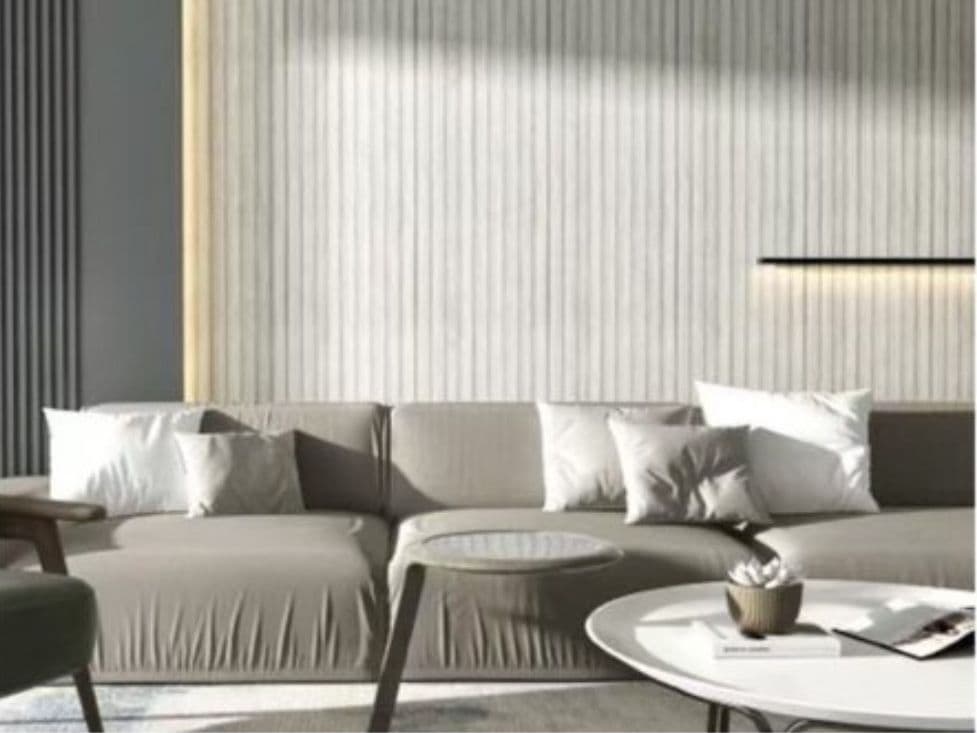 Pannello Decorativo 3D in PS Effetto Doghe 12x120x2900mm Rivestimento Parete - 3