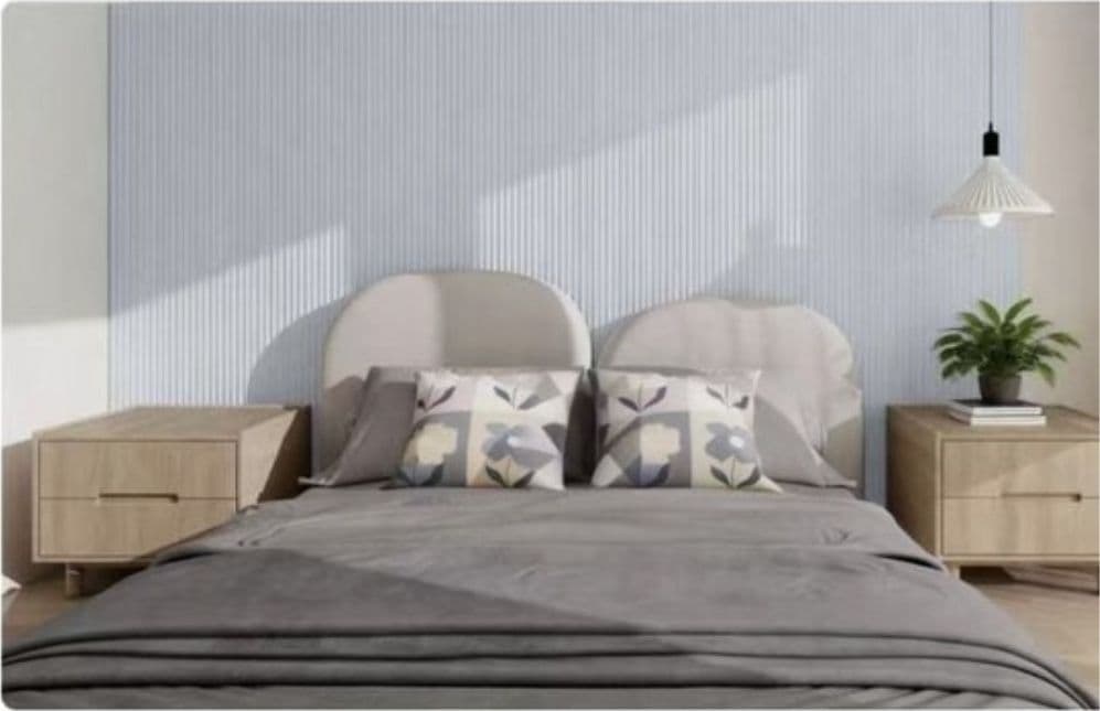 Pannello decorativo da parete effetto ondulato beige 12x120x290 cm in PS moderno - 4