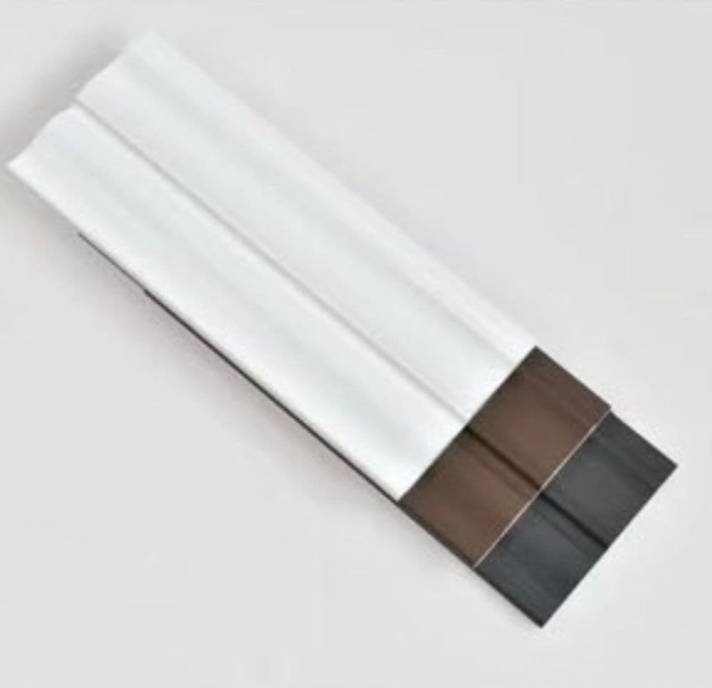 Pannello decorativo 3D effetto legno grigio 13x122x290 cm effetto doghe moderne in PS - 4