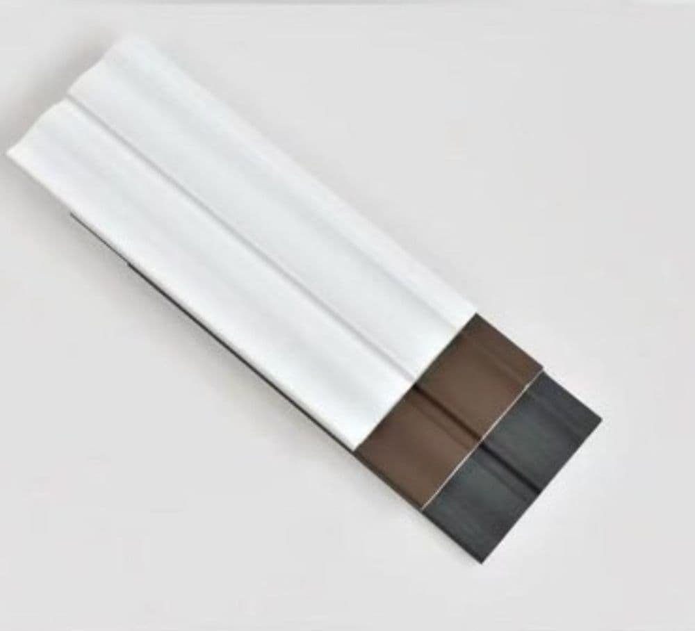 Pannello decorativo 3D bianco 13x122x290 cm effetto doghe moderne in PS - 4