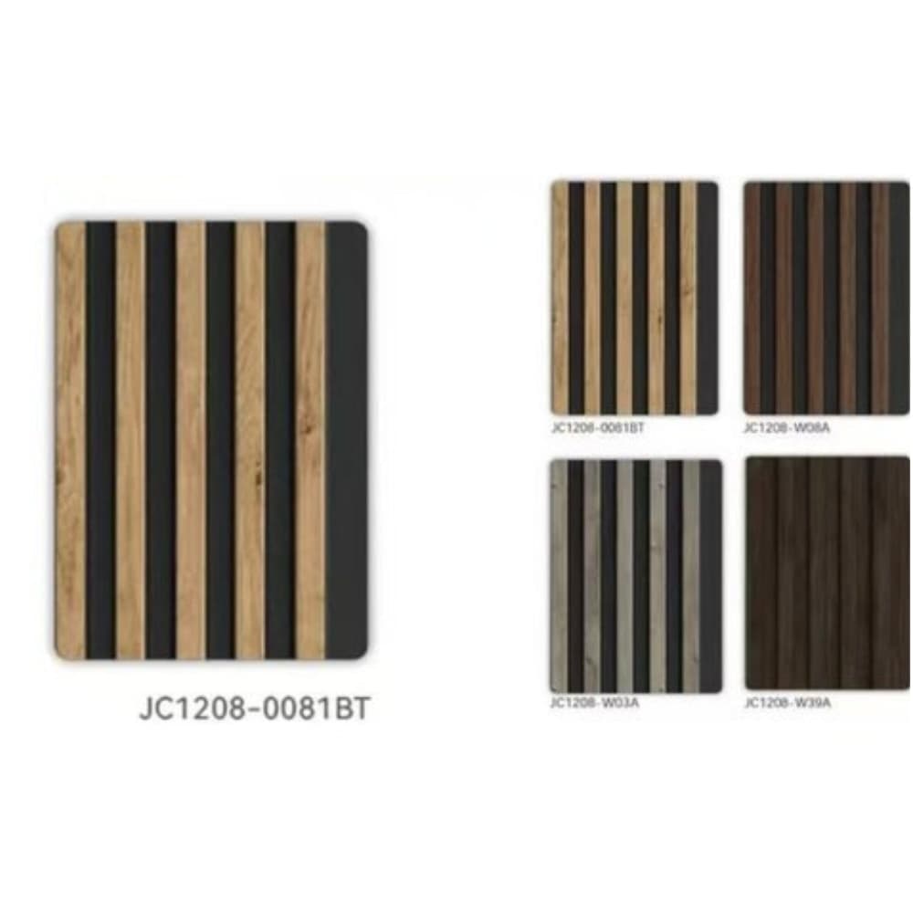 Pannello decorativo 3D doghe legno e nero 12x120x290 cm rivestimento parete - 4