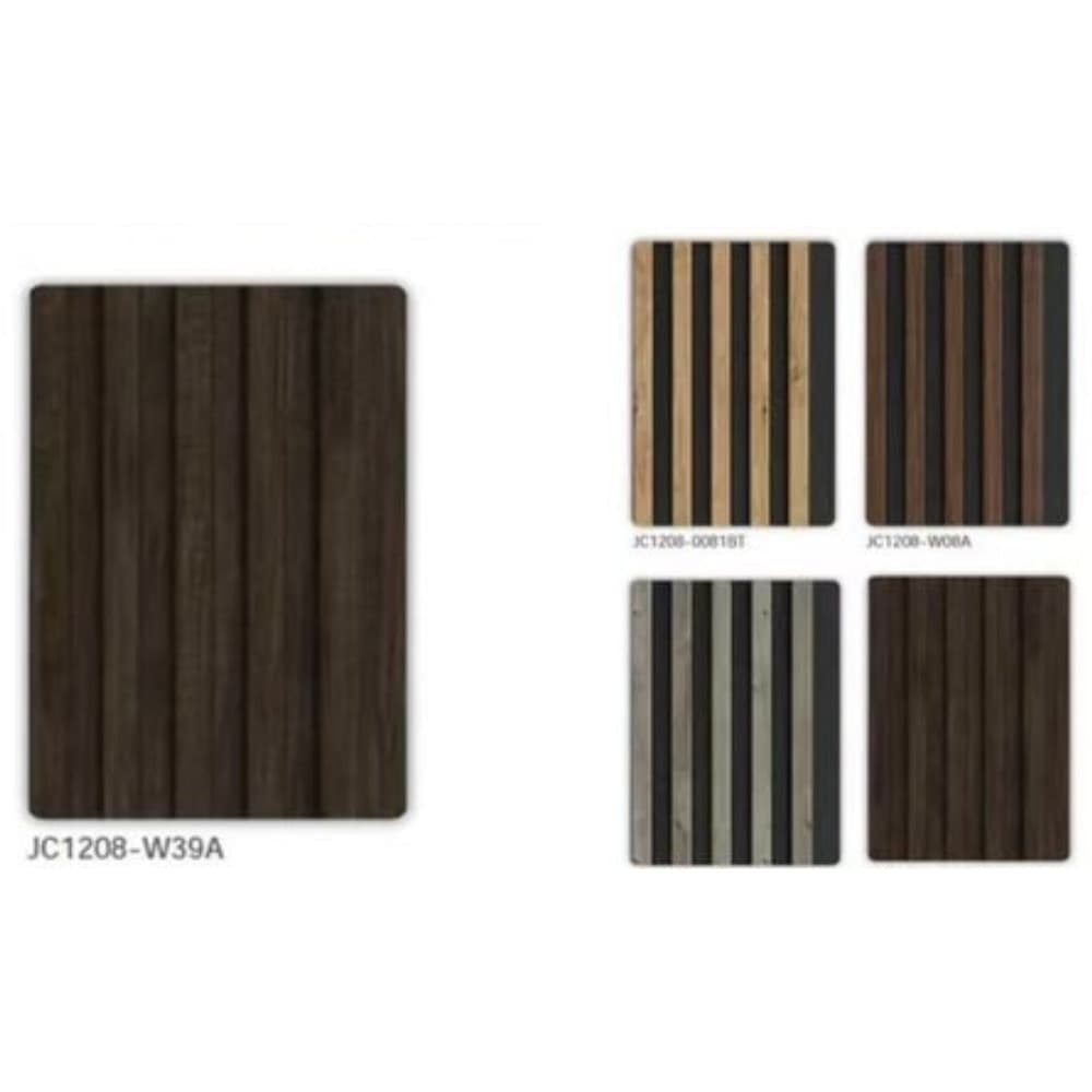 Pannello decorativo 3D doghe legno scuro 12x120x290 cm rivestimento parete - 4