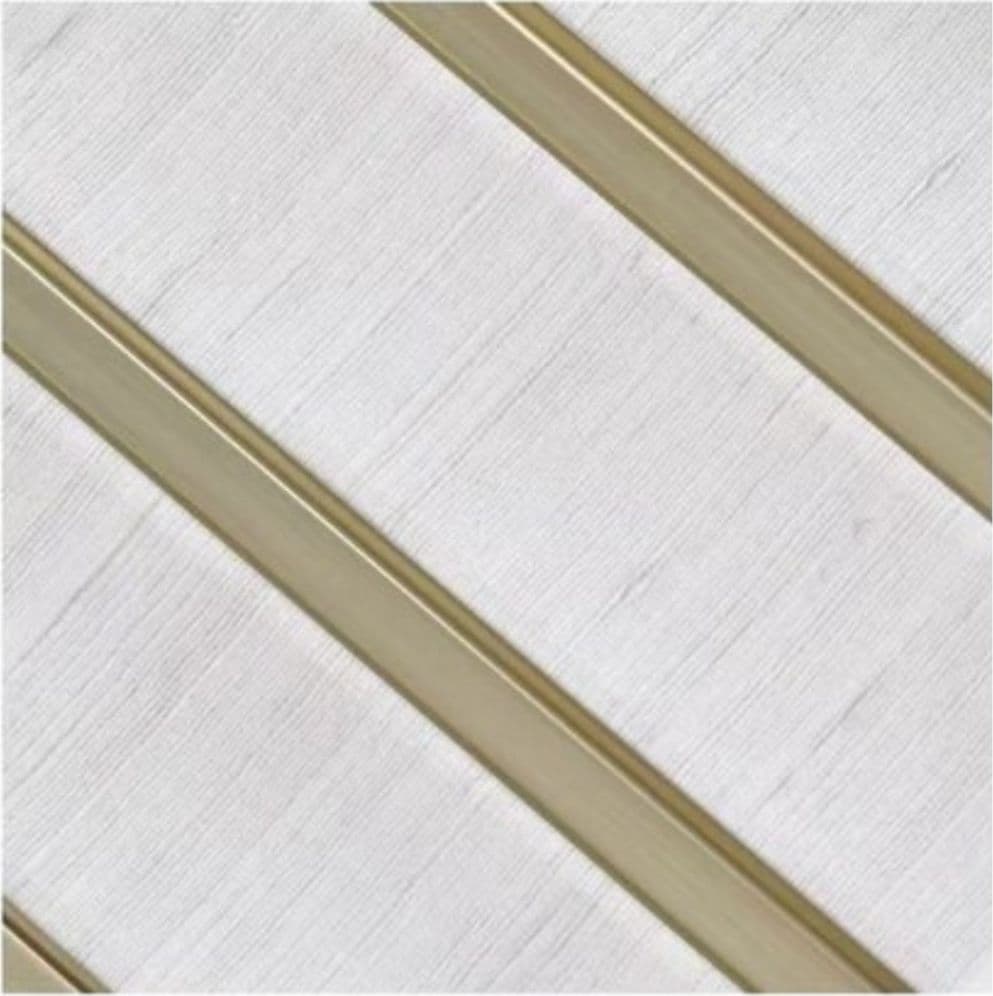 Pannello decorativo 3D bianco e oro 12x200x290 cm rivestimento parete in PS - 3