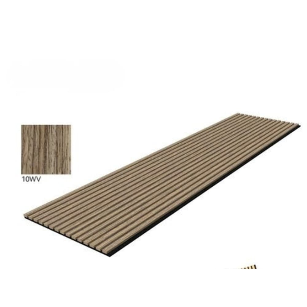 Pannello acustico MDF effetto legno 21x600x2400 mm fonoassorbente a doghe - 3