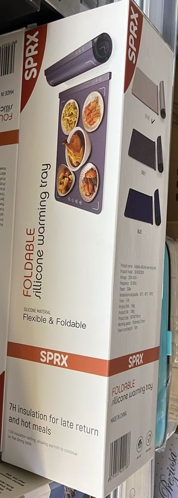 VASSOIO RISCALDANTE SCALDAVIVANDE ELETTRICO TAPPETINO PIEGHEVOLE FLESSIBILE IN SILICONE - 3