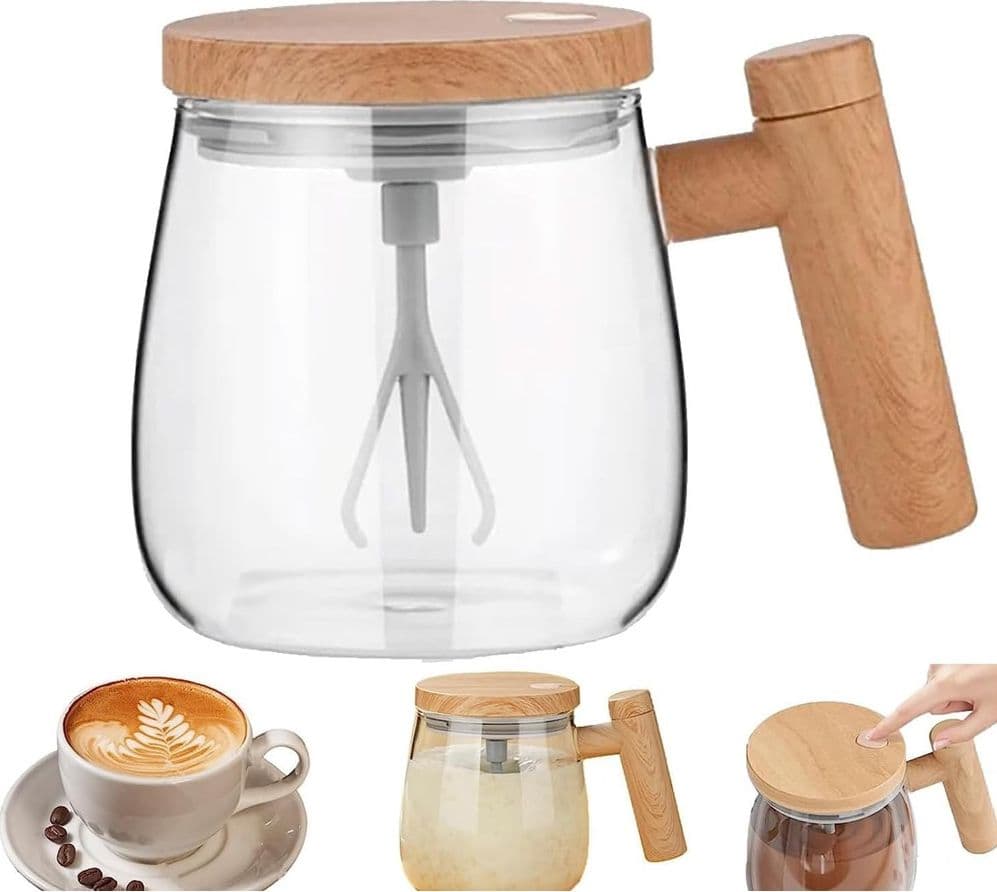 TAZZA ELETTRICA CON MISCELAZIONE AUTOMATICA AUTOMESCOLANTE AD ALTA VELOCITÀ CON COPERCHIO