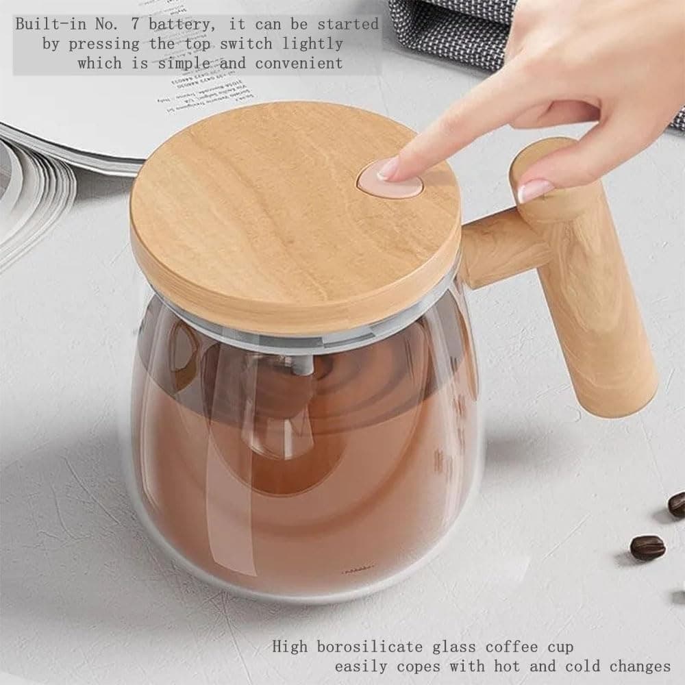 TAZZA ELETTRICA CON MISCELAZIONE AUTOMATICA AUTOMESCOLANTE AD ALTA VELOCITÀ CON COPERCHIO - 5