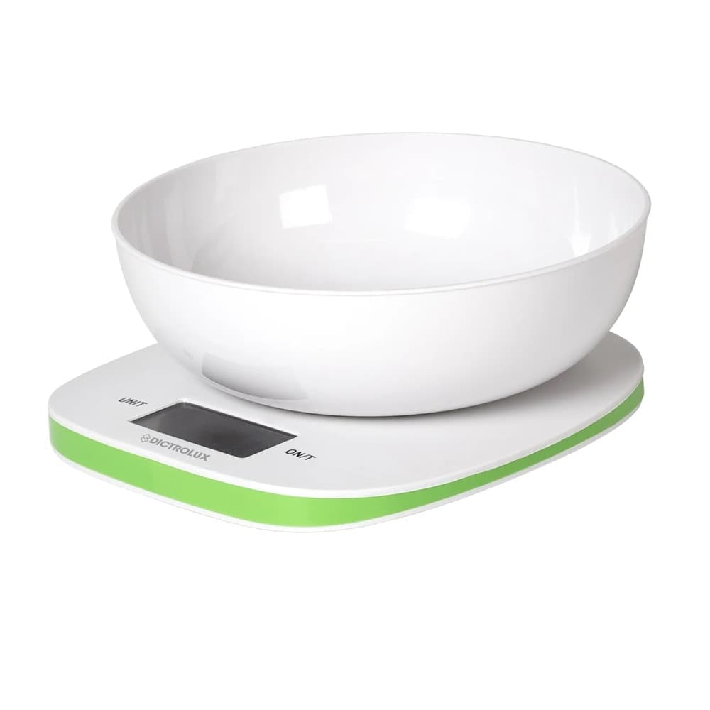 BILANCIA DA CUCINA DIGITALE PORTATA 5KG CON CIOTOLA RIMOVIBILE DISPLAY LCD RETROILLUMINATO - 2