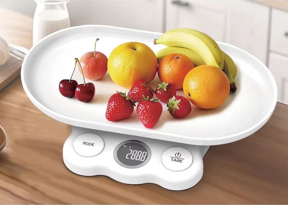 MINI BILANCIA DIGITALE PER MISURAZIONE ALIMENTI ANIMALI DOMESTICI CON CIOTOLA Q-C220 - 5
