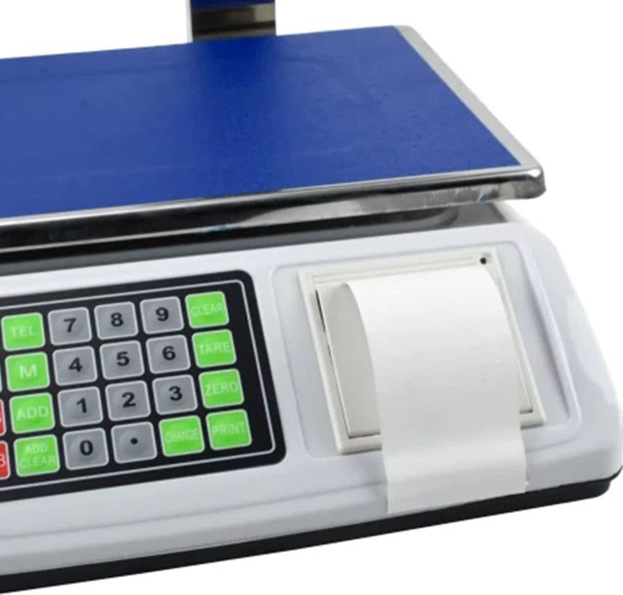 BILANCIA ELETTRONICA CON COLONNA 50KG PER VENDITA DETTAGLIO ACS-P02 CON STAMPA TERMICA - 3