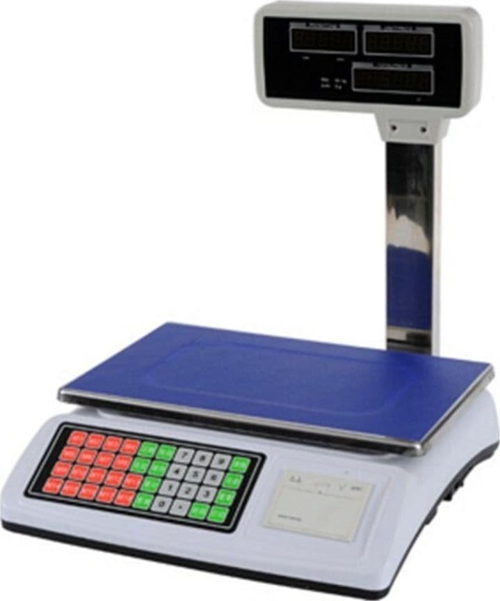 BILANCIA ELETTRONICA CON COLONNA 50KG PER VENDITA DETTAGLIO ACS-P02 CON STAMPA TERMICA - 6