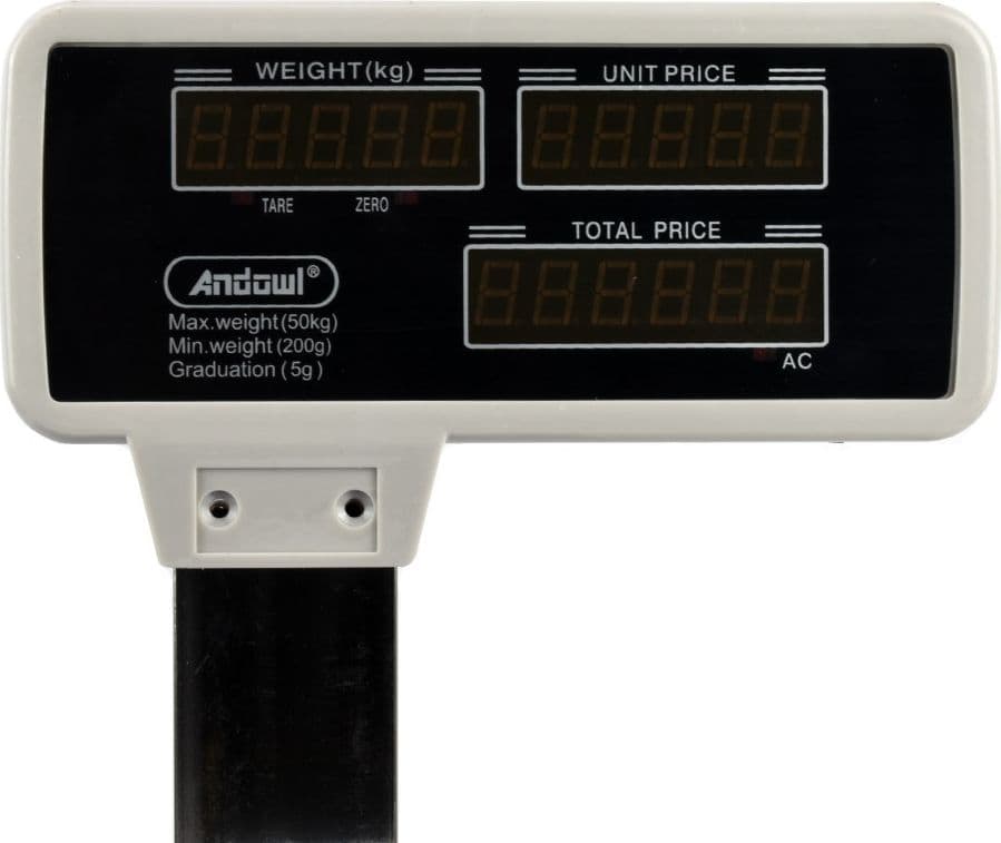 BILANCIA ELETTRONICA CON COLONNA 50KG PER VENDITA DETTAGLIO ACS-P02 CON STAMPA TERMICA - 7