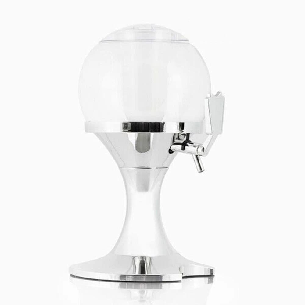 SPILLATORE BIRRA BIBITE DISTRIBUTORE DISPENSER SFERICO CON SCOMPARTO GHIACCIO DA 3,5LT