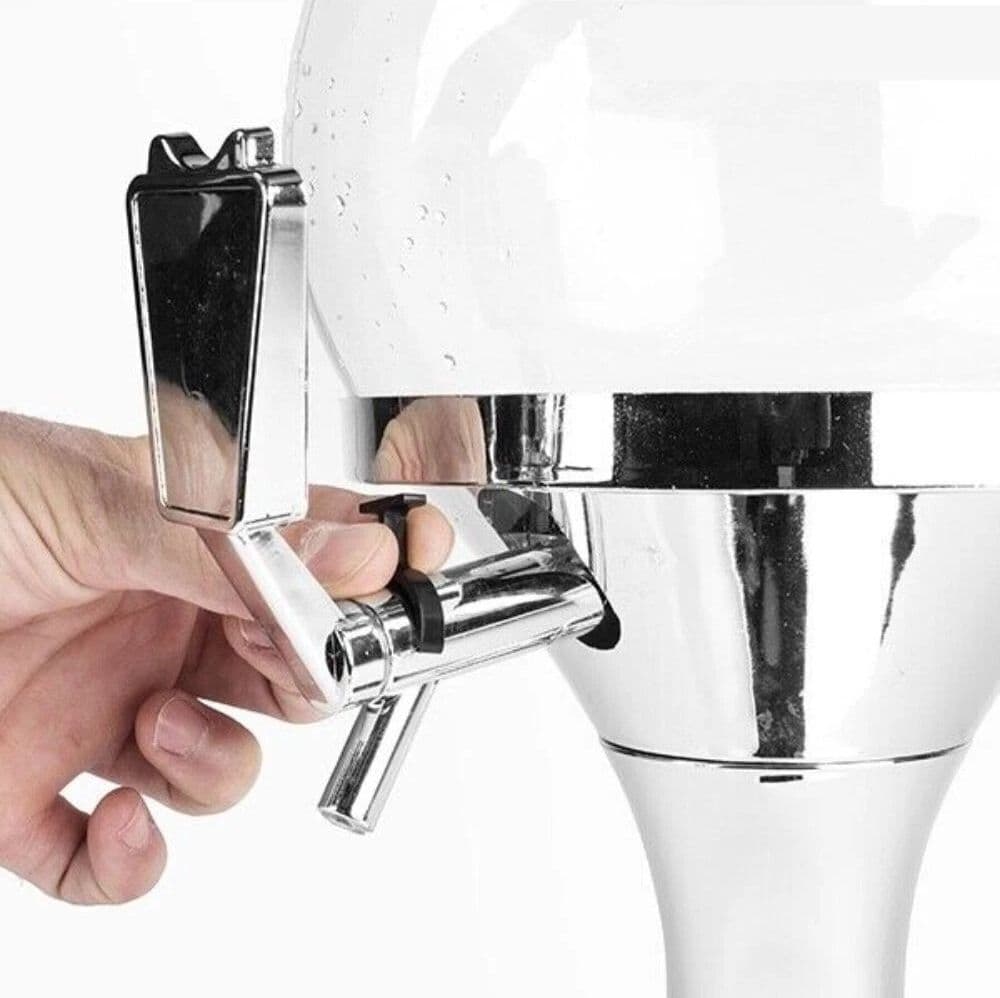 SPILLATORE BIRRA BIBITE DISTRIBUTORE DISPENSER SFERICO CON SCOMPARTO GHIACCIO DA 3,5LT - 5