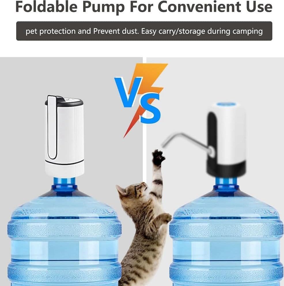 DISPENSER REFRIGERATORE D'ACQUA POMPA PORTATILE PIEGHEVOLE PER BOTTIGLIA FAMIGLIA UFFICIO - 4