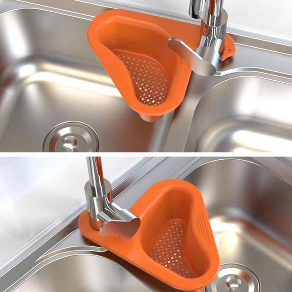 SET 5 PZ CESTELLO FILTRO RACCOGLI-ALIMENTI PIATTI SCARICO PER LAVELLO CUCINA FORMA CIGNO - 6