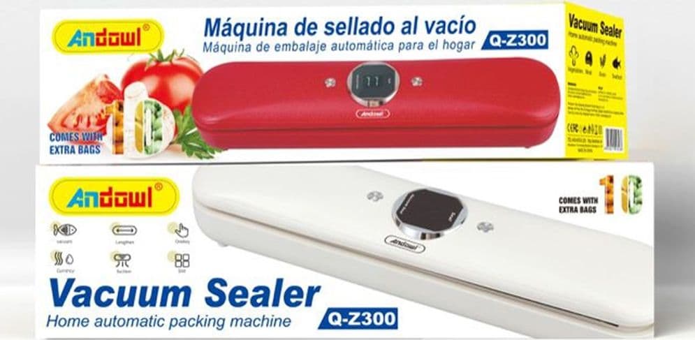 MACCHINA PER SOTTOVUOTO SIGILLATRICE ERMETICA AUTOMATICA PER ALIMENTI Q-Z300 CON SACCHETTI - 2