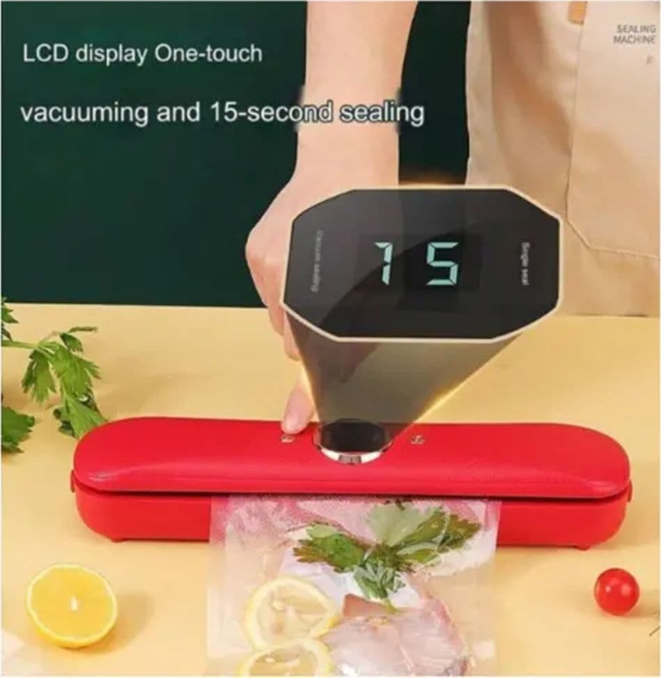 MACCHINA PER SOTTOVUOTO SIGILLATRICE ERMETICA AUTOMATICA PER ALIMENTI Q-Z300 CON SACCHETTI - 6