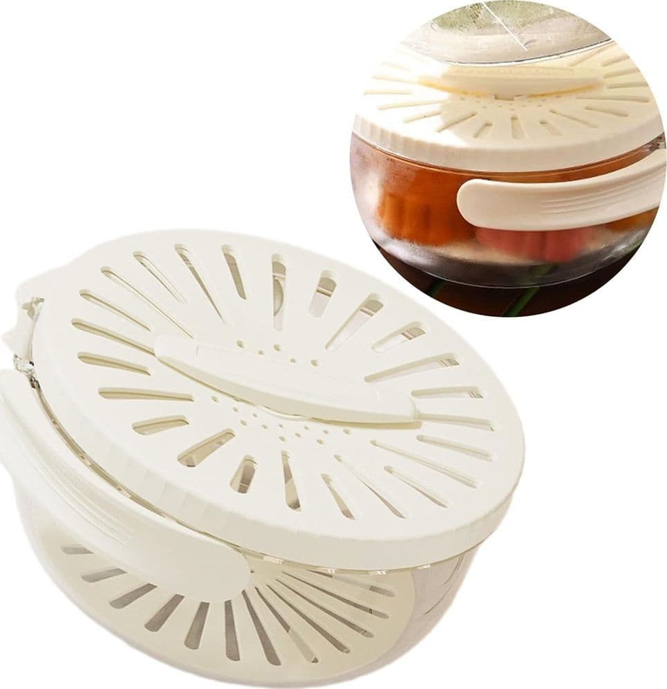 CESTINO MULTIFUNZIONE PER LAVARE CONSERVARE FRUTTA VERDURA CENTRIFUGA MANICO PIEGHEVOLE - 6