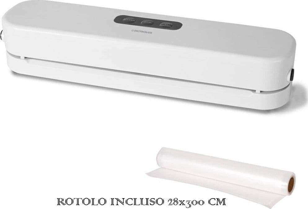 MACCHINA SOTTOVUOTO PROFESSIONALE 3 FUNZIONI SOTTO VUOTO SIGILLA ALIMENTI 125W CON ROTOLO - 11