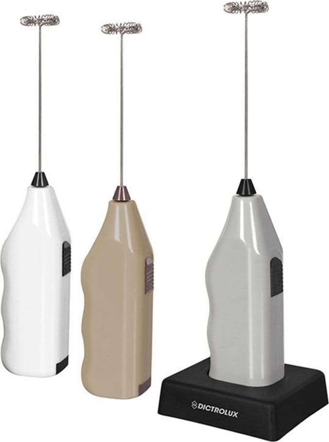 FRULLINO MULTIUSO A BATTERIE SCHIUMINO MONTA LATTE CAPPUCCINO CAFFE’ 3 COLORI CON BASE - 2