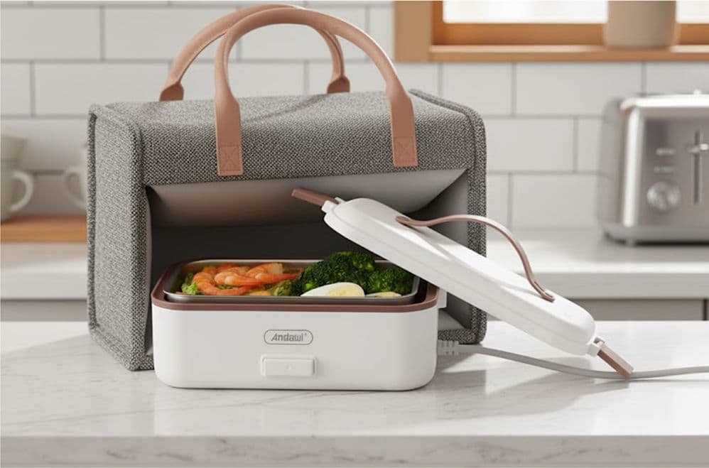 SCALDAVIVANDE LUNCH BOX ELETTRICO CONTENITORE PORTATILE PER ALIMENTI 450 WATT Q-JR08 - 3