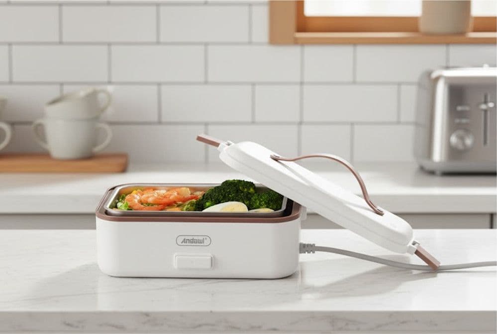 SCALDAVIVANDE LUNCH BOX ELETTRICO CONTENITORE PORTATILE PER ALIMENTI 450 WATT Q-JR08 - 4