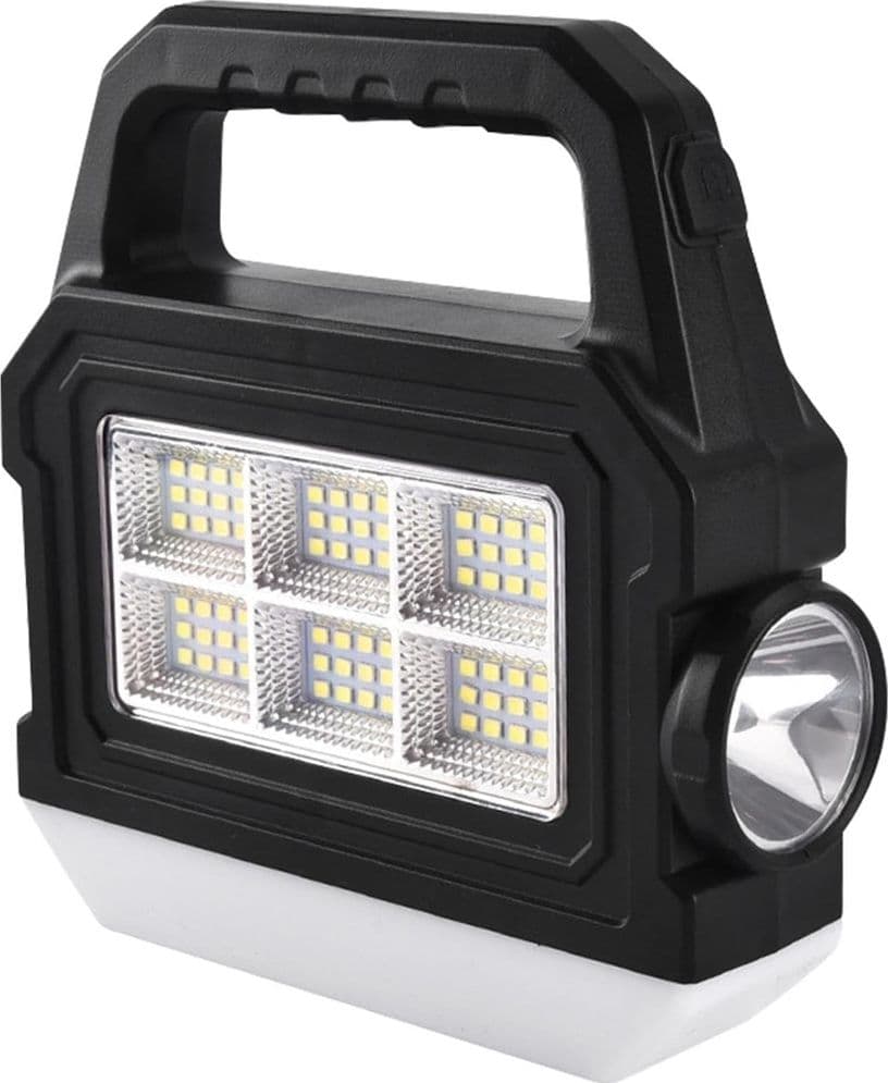 TORCIA SOLARE PORTATILE LAMPADA RICARICABILE LUCE PER PESCA EMERGENZE CAMPEGGIO CACCIA - 2