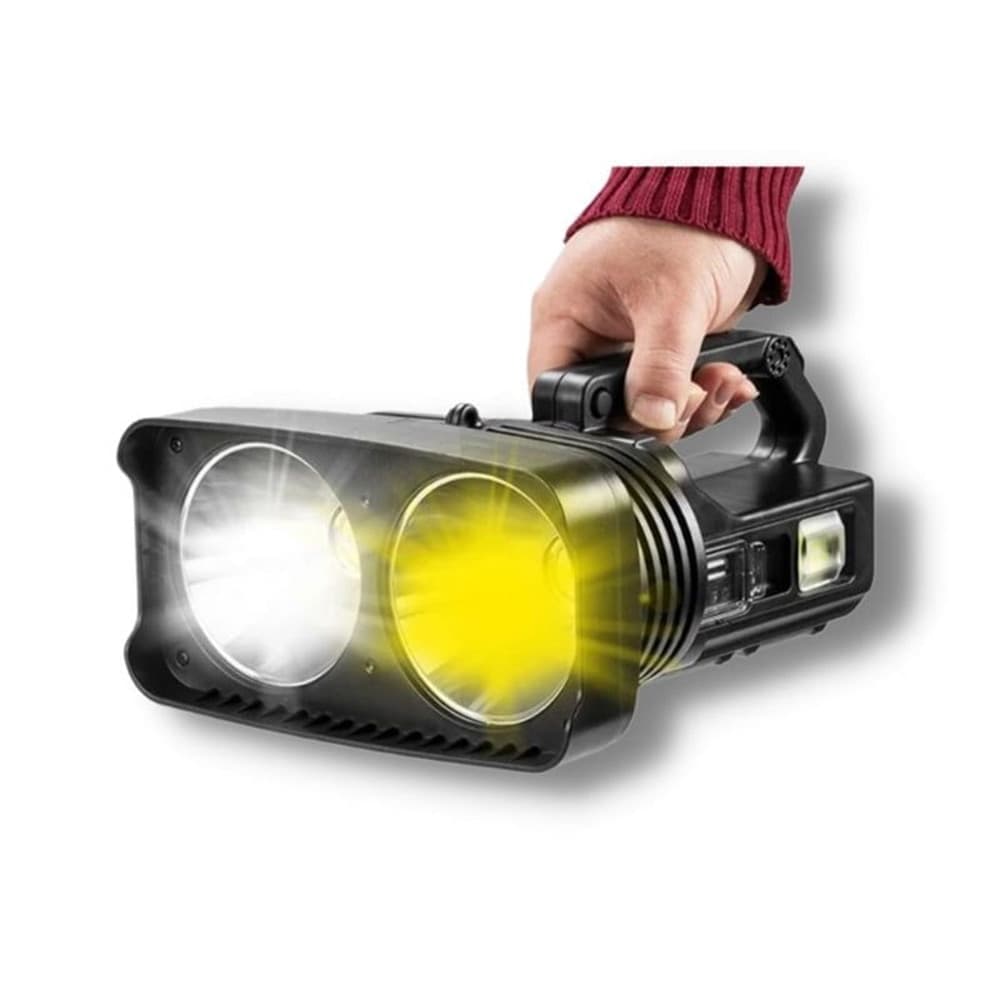 TORCIA PROIETTORE LAMPADA LED PORTATILE RICARICABILE MULTIFUNZIONALE POWER BANK Q-LED5123 - 2