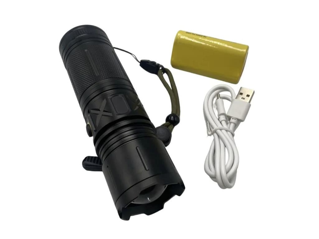 TORCIA LED RICARICABILE USB Q-D950 IPX6 CON LUMINOSITÀ MASSIMA 1000 LM PER CAMPEGGIO PESCA - 3