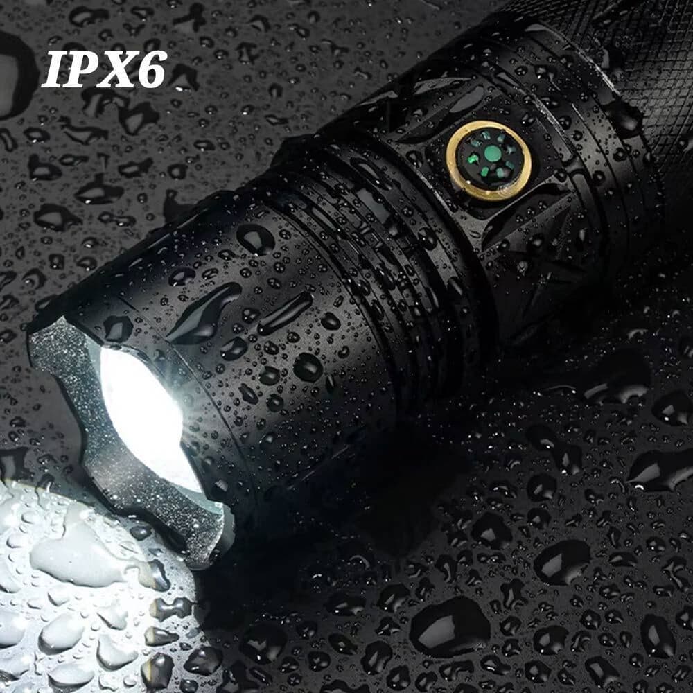 TORCIA LED RICARICABILE USB Q-D950 IPX6 CON LUMINOSITÀ MASSIMA 1000 LM PER CAMPEGGIO PESCA - 6