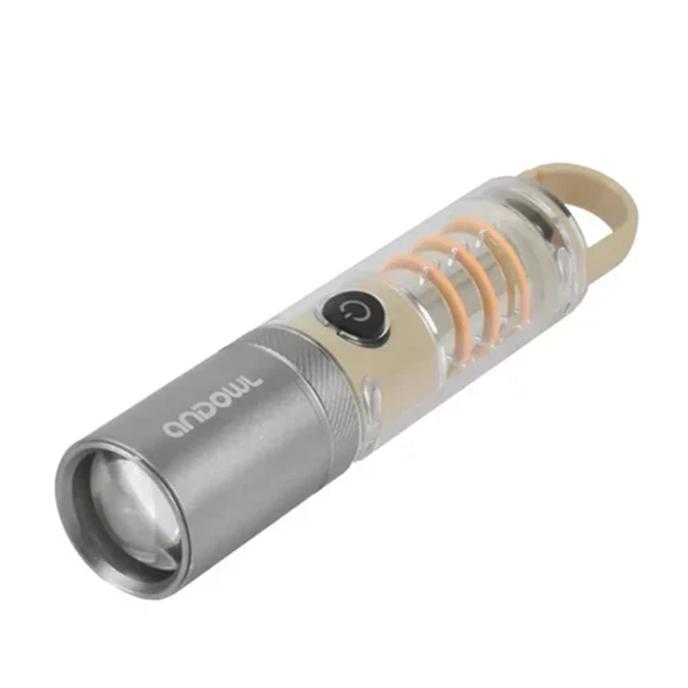 TORCIA ELETTRICA RICARICABILE LED IN ALLUMINIO CON CLIP 808PRO TELESCOPICA 4 MODALITÀ LUCE - 2