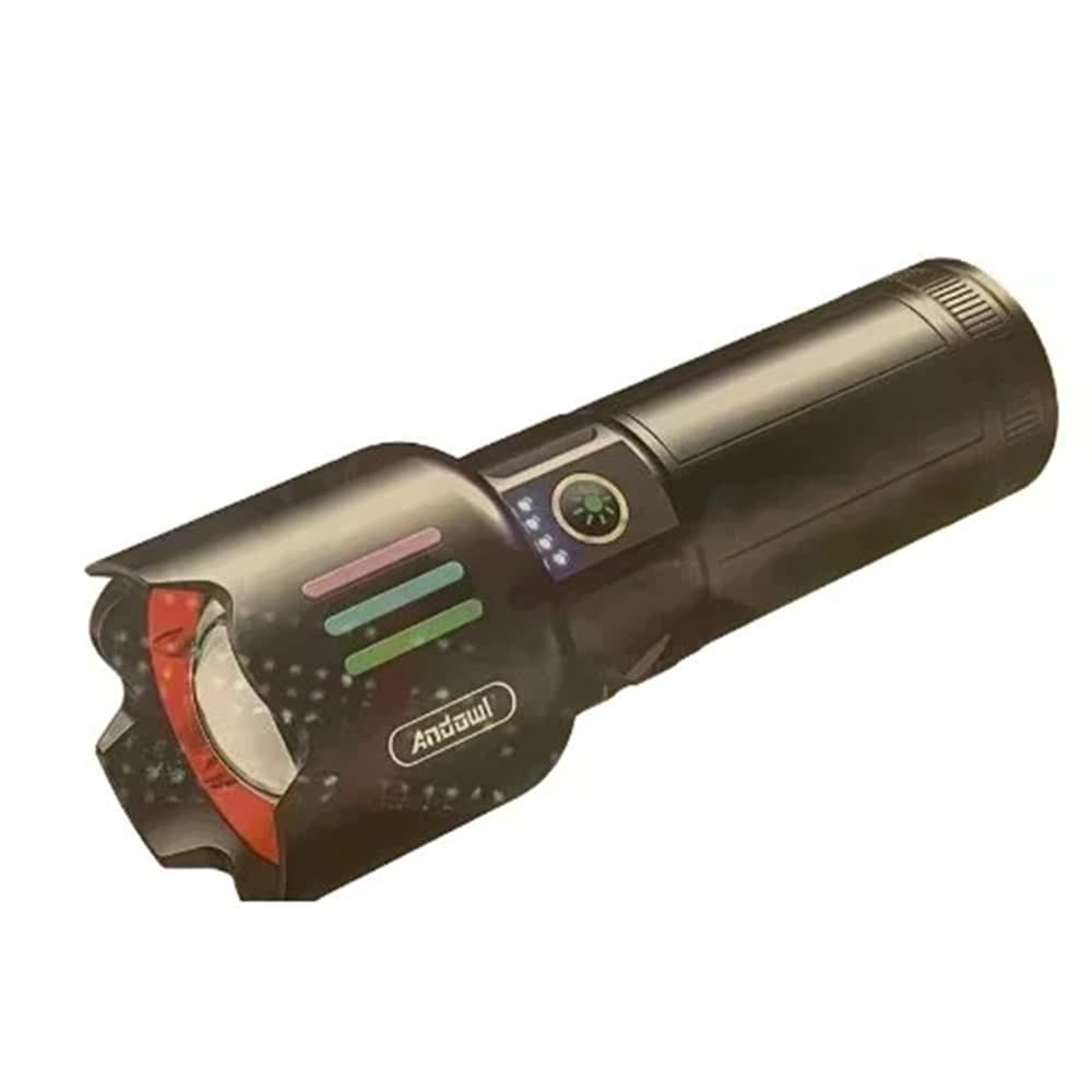 TORCIA ELETTRICA ALTA POTENZA BATTERIA RICARICABILE LED PORTATILE INDICATORE CARICA Q-ST80 - 3