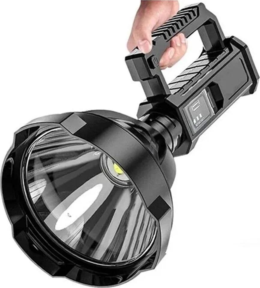 TORCIA A LED PORTATILE FO-120 RICARICABILE USB CON TREPPIEDE PIEGHEVOLE FUNZIONE POWERBANK - 5