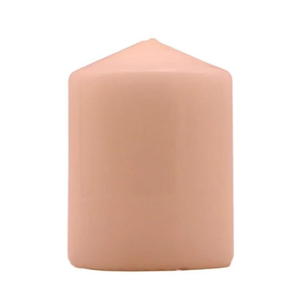SET 12PZ CANDELA ROSA FORMA CILINDRICA 100X70MM DECORAZIONI INTERNI CENTROTAVOLA 032333A
