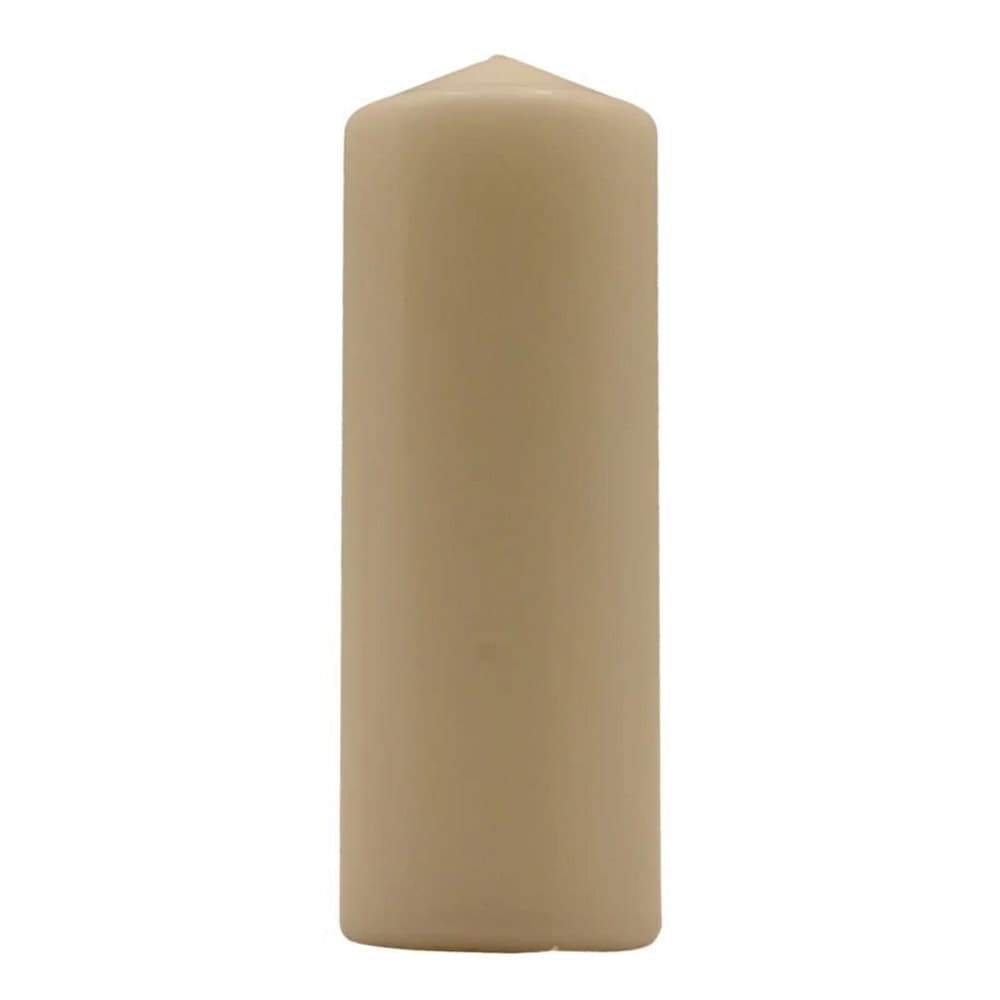 SET 12PZ CANDELA CREMA FORMA CILINDRICA 200X70MM DECORAZIONI INTERNI CENTROTAVOLA 032418A