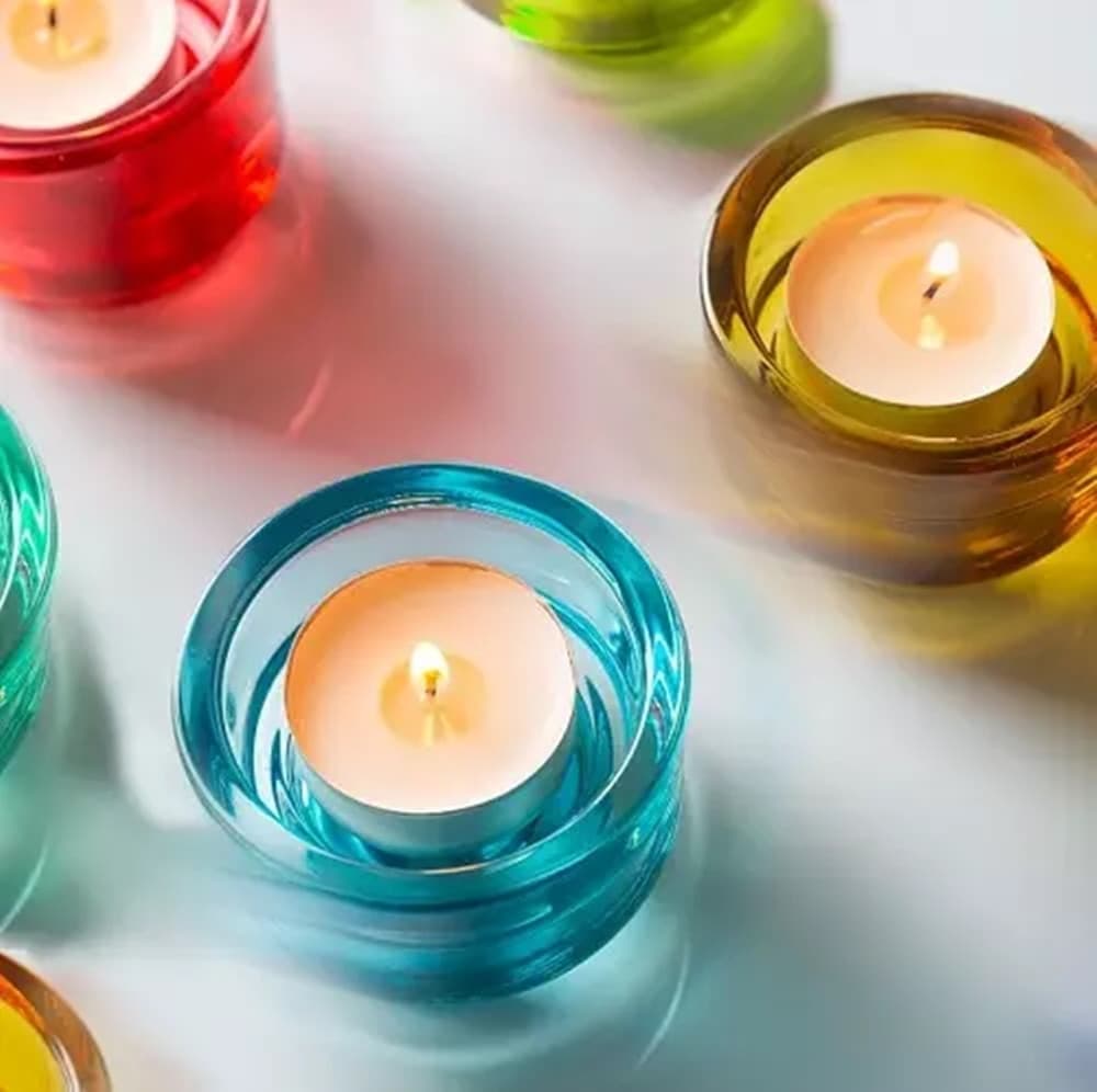 SET 10PZ DA 10 MINI CANDELA TEALIGHT PROFUMATE FRAGRANZA DOLCE TROPICALE AL COCCO 042202 - 2