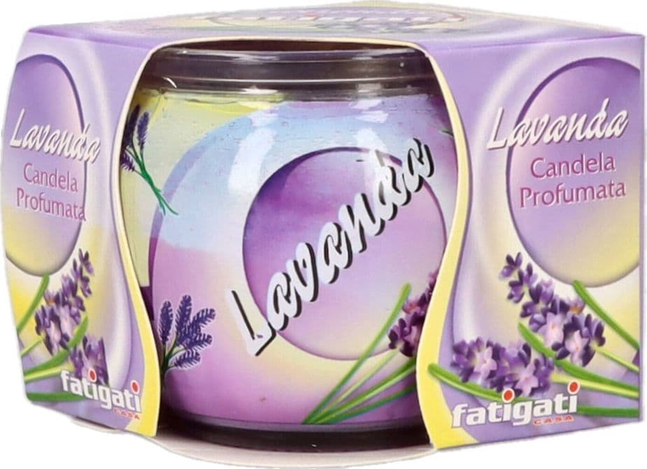 SET 12PZ CANDELA IN VASETTO DI VETRO PROFUMO ALLA LAVANDA AMBIENTE DECORATIVO 295470 - 4