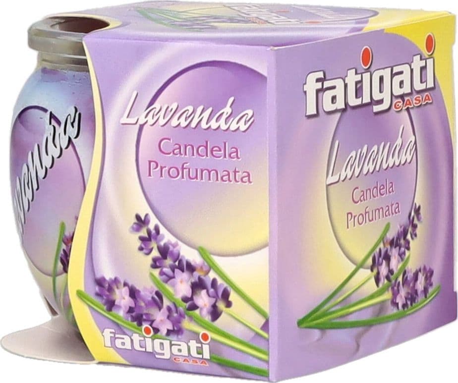 SET 12PZ CANDELA IN VASETTO DI VETRO PROFUMO ALLA LAVANDA AMBIENTE DECORATIVO 295470 - 5