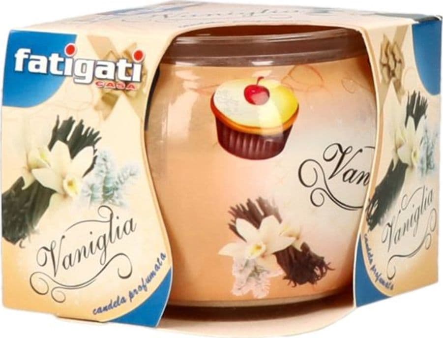 SET 12 PZ CANDELA IN VASETTO DI VETRO PROFUMO ALLA VANIGLIA AMBIENTE DECORATIVO 295500 - 6