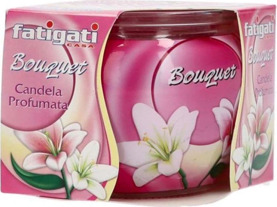 SET 12 PZ CANDELA IN VASETTO IN VETRO PROFUMO DI BOUQUET PER AMBIENTE DECORATIVO 295562 - 4
