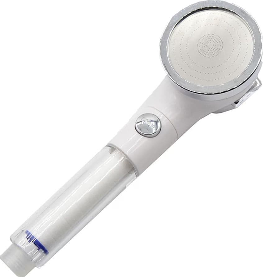 DOCCETTA SOFFIONE DOCCIA CON FILTRO IN COTONE PP PURIFICATORE D'ACQUA Q-HS59 3 POTENZE - 5