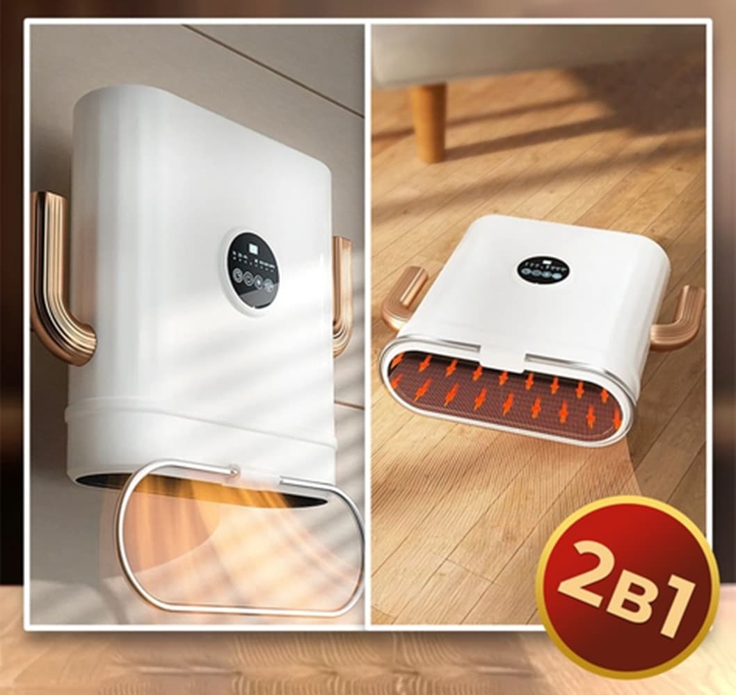 TERMOVENTILATORE RISCALDATORE MULTIFUNZIONALE ASCIUGAMANI ELETTRICO 2IN1 2000W Q-NF655 - 5