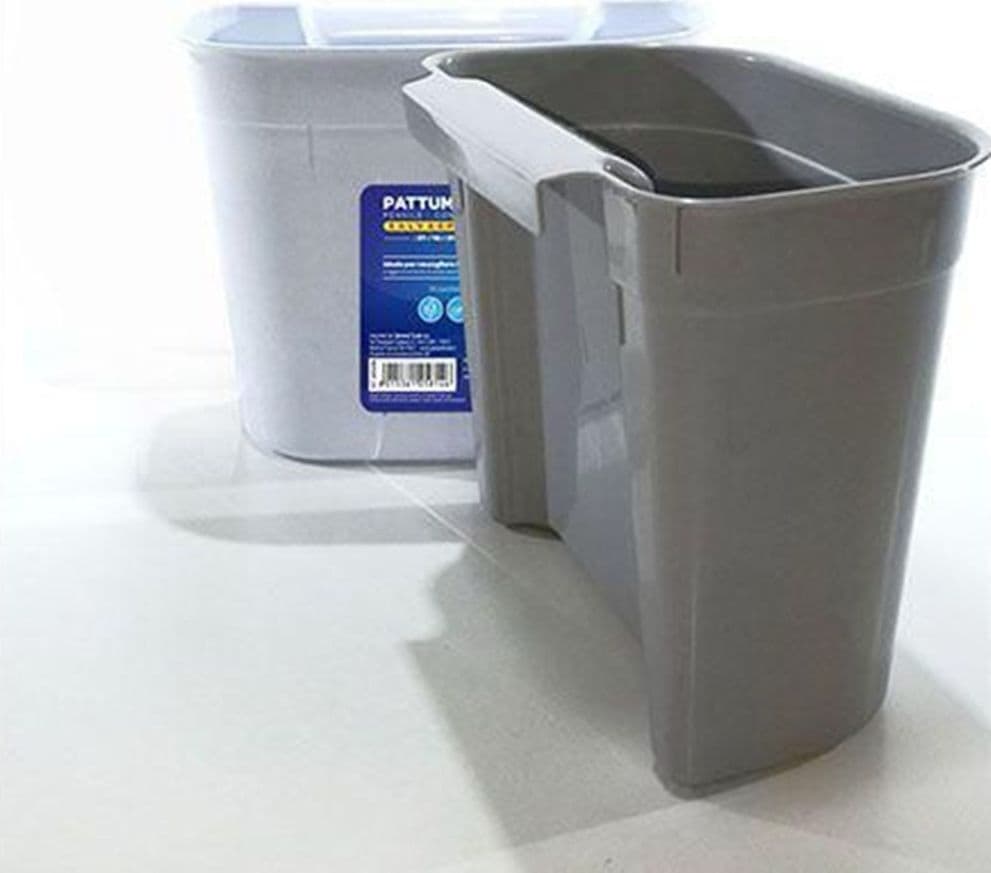 PATTUMIERA CESTINO DA CUCINA PORTAOGGETTI SALVASPAZIO DA APPENDERE COMPATTO 27X16XH21CM - 2
