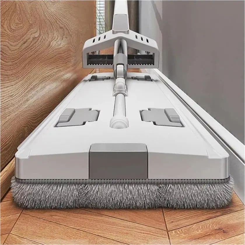 MOCIO PIATTO GIREVOLE A 360° PER PULIZIA LAVA PAVIMENTI STRIZZATORE MANICO REGOLABILE - 8