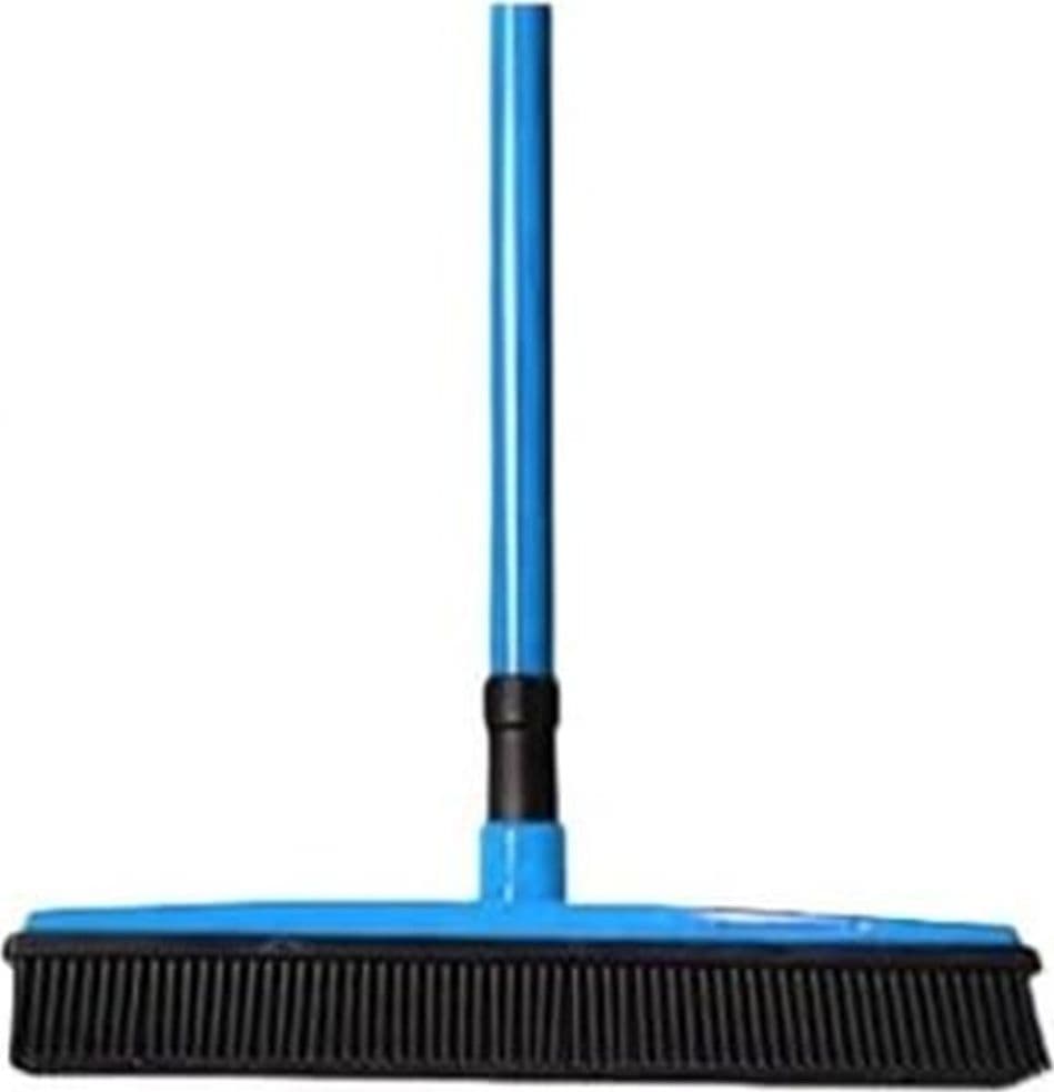 SCOPA IN SILICONE CATTURA POLVERE PELI CAPELLI TAPPETI ANTIURTO NON ROVINA MOBILI BATTISCOPA - 5